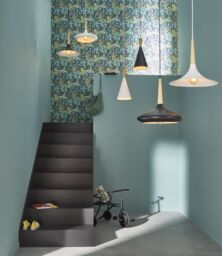 GoodHome Arraqis Matt Black Wood Effect Pendant Ceiling Light, (Dia)380mm - thumbnail 8