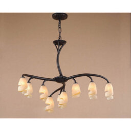 Luminosa Lighting Luminosa Forest Pendant 3 Arm 9 Light G9, Brown/black Oxide - thumbnail 2