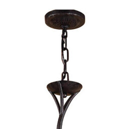 Luminosa Lighting Luminosa Forest Pendant 3 Arm 9 Light G9, Brown/black Oxide - thumbnail 3