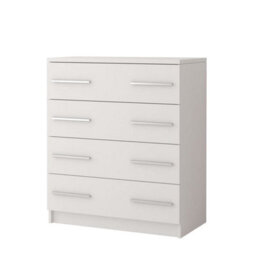 Arte Elegant White Matt Chest Of Drawers H930mm W800mm D400mm - Minimalist Storage For Modern Homes - thumbnail 1