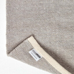 Homescapes Light Grey 100% Cotton Plain Chenille Rug With Natural Trim, 45 X 70 Cm - thumbnail 5