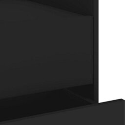 Berkfield Bedside Cabinet Black 45X50X50 Cm Engineered Wood - thumbnail 9