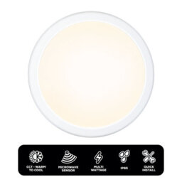 Tcp Emergency Bulkhead Indoor/outdoor Wall & Ceiling Light For Commercial And Residential Use (Ip65) - thumbnail 7