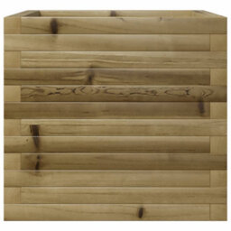 Berkfield Rustic Garden Planter 50X50X45.5 Cm Impregnated Wood Pine - thumbnail 5