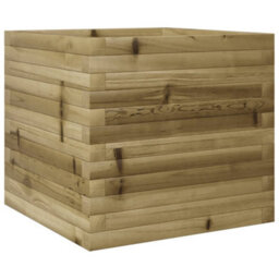 Berkfield Rustic Garden Planter 50X50X45.5 Cm Impregnated Wood Pine