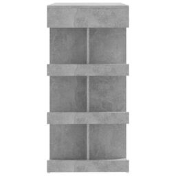 Berkfield Bar Table With Storage Rack Concrete Grey 100X50X101.5Cm Engineered Wood - thumbnail 6