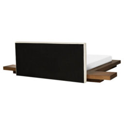 Beliani Bed Boucle Zen 160 X 200 Cm (Eu King Size) Brown Ash Wood - thumbnail 8