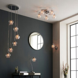 Luminosa Lighting Luminosa Mesmer Glass Wall Lamp, Chrome Plate, Glass, Glass Beads - thumbnail 3