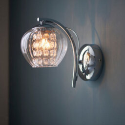 Luminosa Lighting Luminosa Mesmer Glass Wall Lamp, Chrome Plate, Glass, Glass Beads - thumbnail 2