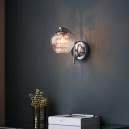 Luminosa Lighting Luminosa Mesmer Glass Wall Lamp, Chrome Plate, Glass, Glass Beads - thumbnail 4