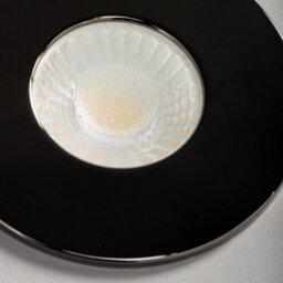 Litecraft 2 Pack Black Chrome Modern Ip65 Fire Rated Bathroom Downlights - thumbnail 5