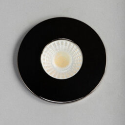 Litecraft 2 Pack Black Chrome Modern Ip65 Fire Rated Bathroom Downlights - thumbnail 4