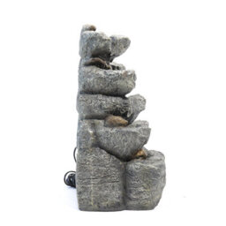 Living And Home Outdoor Led Waterfall Rockery Garden Decor Electric Fountain Water Feature 49 Cm - thumbnail 7