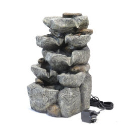 Living And Home Outdoor Led Waterfall Rockery Garden Decor Electric Fountain Water Feature 49 Cm - thumbnail 4