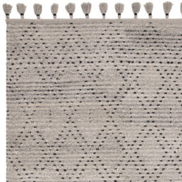 Grey Easy To Clean Geometric Modern , Wool Rug For Living Room, Bedroom - 120Cm X 170Cm - thumbnail 4