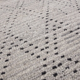 Grey Easy To Clean Geometric Modern , Wool Rug For Living Room, Bedroom - 120Cm X 170Cm - thumbnail 2