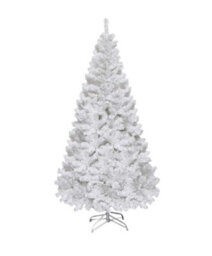 Abaseen 5Ft White Artificial Christmas Tree, 500 Tips Xmas Tree Easy Assembly Foldable Reusable Strong Stand, Indoor Outdoor Decor - thumbnail 1