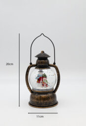 Snowman Christmas Lantern Snow Globe - thumbnail 5