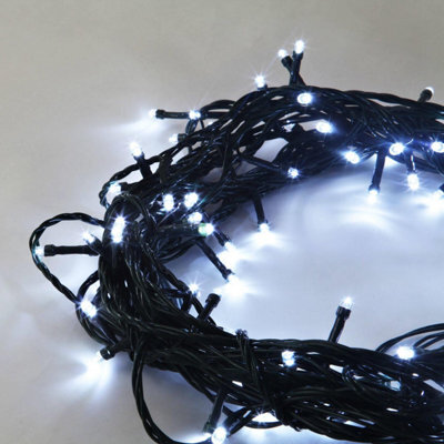 Shatchi 200 Led White Outdoor String Lights Battery Operated Waterproof With Timer - Versatile Outdoor Lighting - image 1