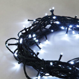Shatchi 200 Led White Outdoor String Lights Battery Operated Waterproof With Timer - Versatile Outdoor Lighting - thumbnail 1