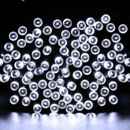 Shatchi 200 Led White Outdoor String Lights Battery Operated Waterproof With Timer - Versatile Outdoor Lighting - thumbnail 2