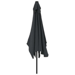 Berkfield Elegant Outdoor Parasol With Metal Pole 300X200 Cm Black - thumbnail 4