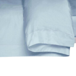 Belledorm 400 Thread Count Egyptian Cotton Oxford Duvet Cover Duck Egg Blue (Double) - thumbnail 2