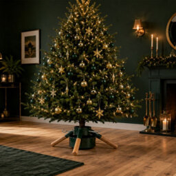 Garden Market Place Large Modern Spruce Real Christmas Tree Stand-Green - thumbnail 9
