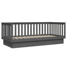 Berkfield Day Bed Grey 80X200 Cm Solid Wood Pine - thumbnail 7