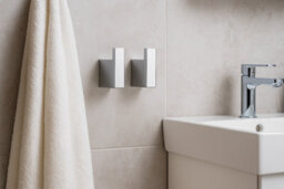 Ideal Standard Square Robe Hooks By Chrome Bathroom Towel & Robe Holder Wall-Mounted Modern Hook - thumbnail 2