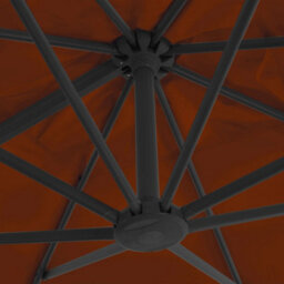 Walplus Cantilever Garden Parasol With Aluminium Pole Terracotta 300X300 Cm - thumbnail 6