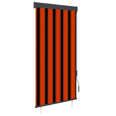 Berkfield Outdoor Roller Blind 100X250 Cm Orange And Brown