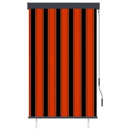 Berkfield Outdoor Roller Blind 100X250 Cm Orange And Brown - thumbnail 2