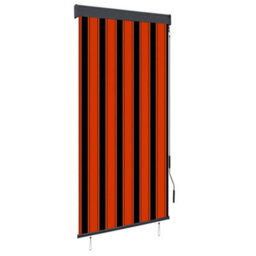 Berkfield Outdoor Roller Blind 100X250 Cm Orange And Brown - thumbnail 1