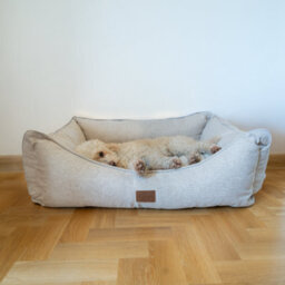 All Pond Solutions Allpetsolutions Willow Premium Luxury Dog Bed - Ivory Cream - thumbnail 2