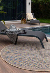 The Rugs Nature Collection Outdoor Rug In Blue 5100B - thumbnail 4