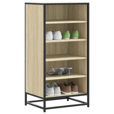 Berkfield Shoe Rack Sonoma Oak 48X38X97.5 Cm Engineered Wood - image 1