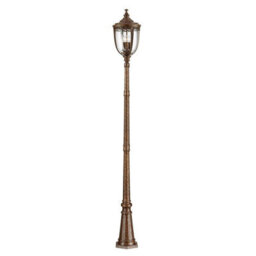 Luminosa Lighting Luminosa English Bridle 3 Light Large Outdoor Lamp Post British Bronze Ip44, E14