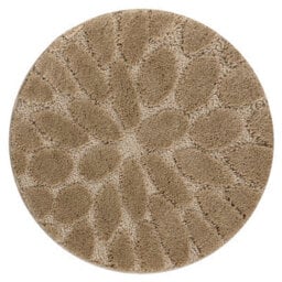 RugsX Bathroom Rug Supreme Circle Stones, Non-Slip, Soft - Beige Circle 100 Cm - thumbnail 4
