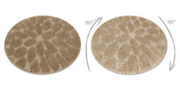 RugsX Bathroom Rug Supreme Circle Stones, Non-Slip, Soft - Beige Circle 100 Cm - thumbnail 3