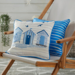Fusion Beach Huts Outdoor/indoor Water & Uv Resistant Filled Cushion - thumbnail 1