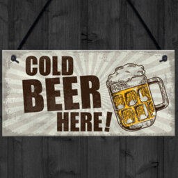 Red Ocean Home Bar Sign Here Bartender Pub Landlord Gift Man Cave Kitchen Plaque Gifts For Men - thumbnail 4