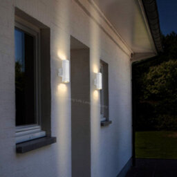 Long Life Lamps Company Matt White Stainless Steel Double Outdoor Wall Light Zlc054W - thumbnail 7
