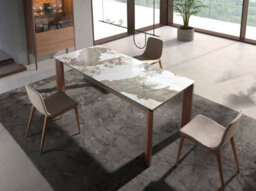 Stylish Beige Fabric Dining Chair By Angel Cerda - thumbnail 3