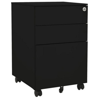 Vidaxl Mobile File Cabinet Black 39X45X60 Cm Steel - image 1