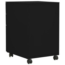 Vidaxl Mobile File Cabinet Black 39X45X60 Cm Steel - thumbnail 4