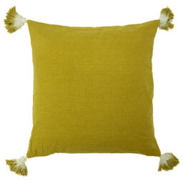 Furn. Eden Slub Cotton Tasselled Cushion Cover - thumbnail 2