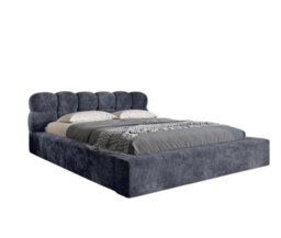 Stratus Interiors Cloud Mini Ambassador Short Headboard Upholstered Bed Frame - Modern Platform Bed Gas Lift Storage -King - thumbnail 1