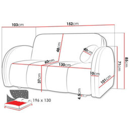 Viva Comfy Iii Upholstered Sofa Bed Has Bedding Storage In Living Room Chipboard Metal Legs 152X103X85Cm Mustard - thumbnail 6