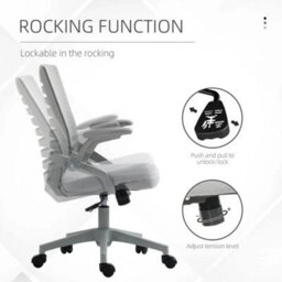 Vinsetto Ergonomic Mesh Office Chair Computer Desk Chair Lumbar - thumbnail 4